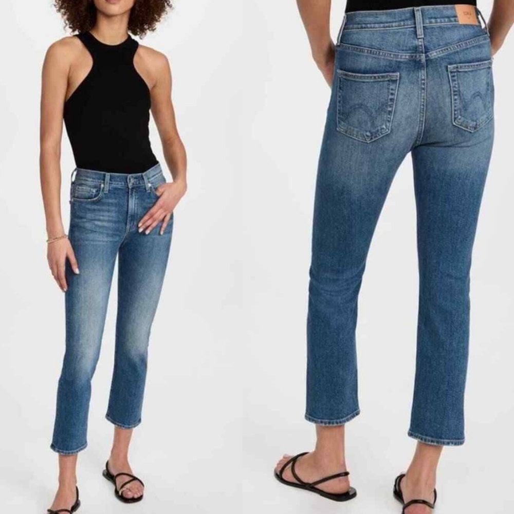 Edwin Elin Crop Straight Leg Denim Jeans
